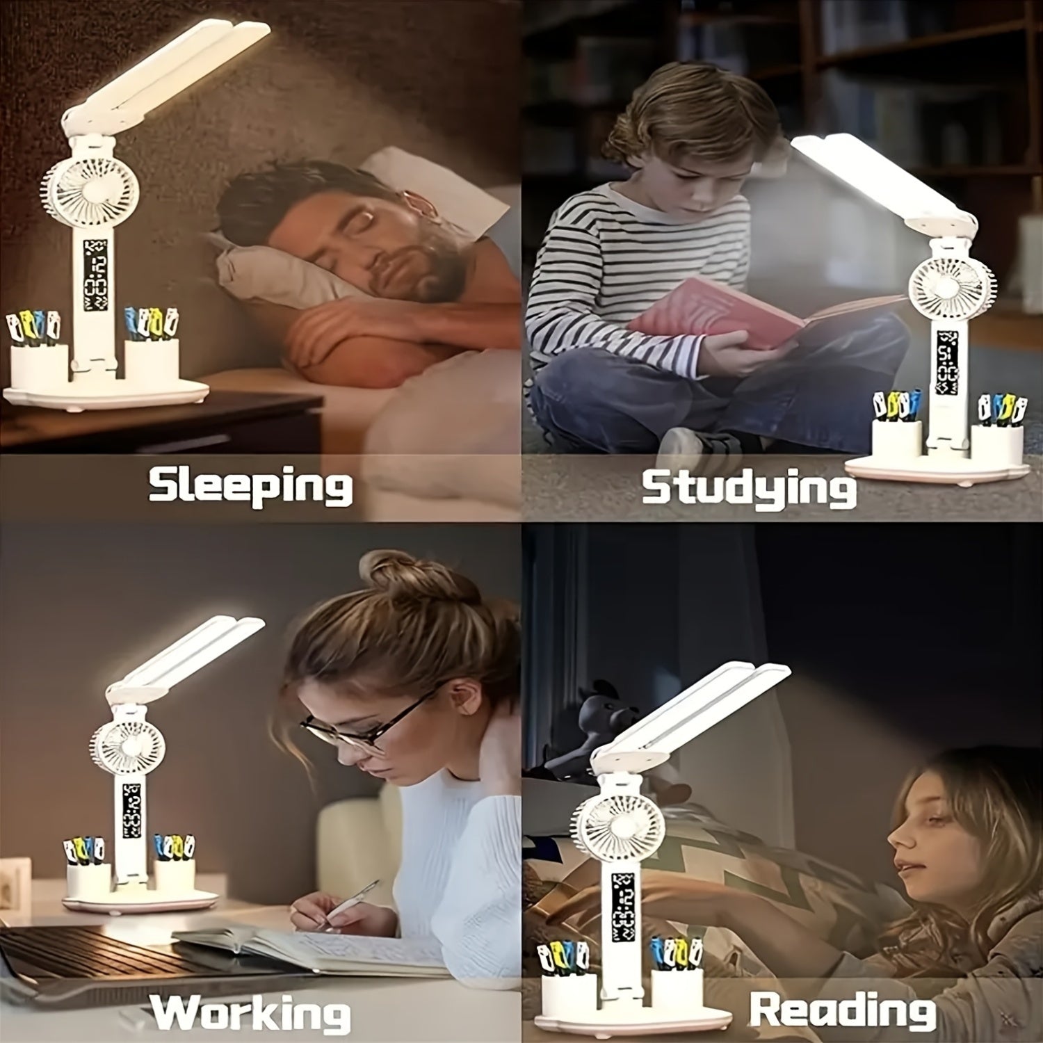 [Creative USB Desk Lamp] Adjustable USB LED Desk Lamp - Creative Ambient Night Light for Bedroom, Home Office, Reading, Bedside Lighting | Perfect Gift for Christmas, Valentine's Day, Easter, Halloween