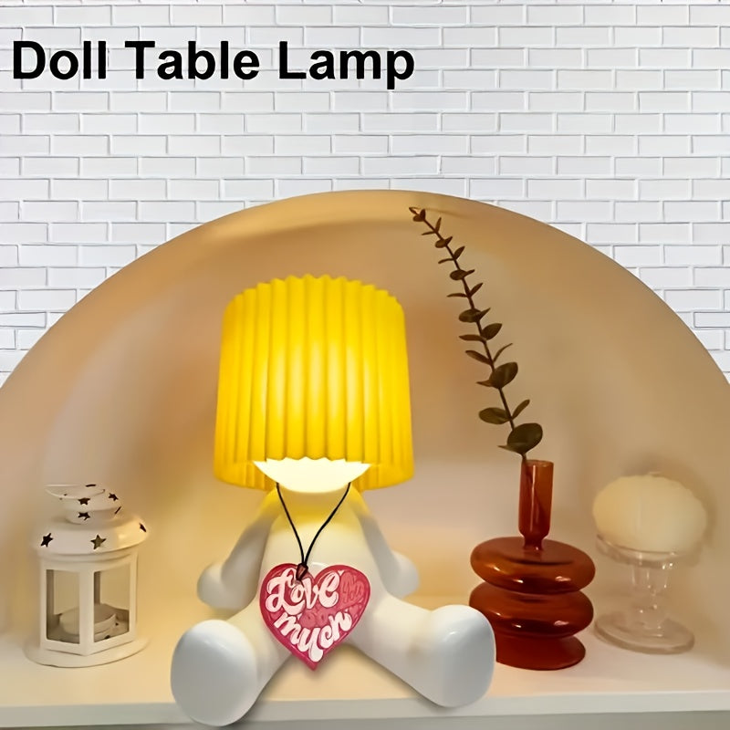 Creative Table Lamp, Bedroom Fun Night Light, Full of Atmosphere Small Night Light, USB Powered, Suitable for Bedroom Living Room Desk Lamp, Christmas, Valentine'S Day, The First Choice for All Holiday Gifts
