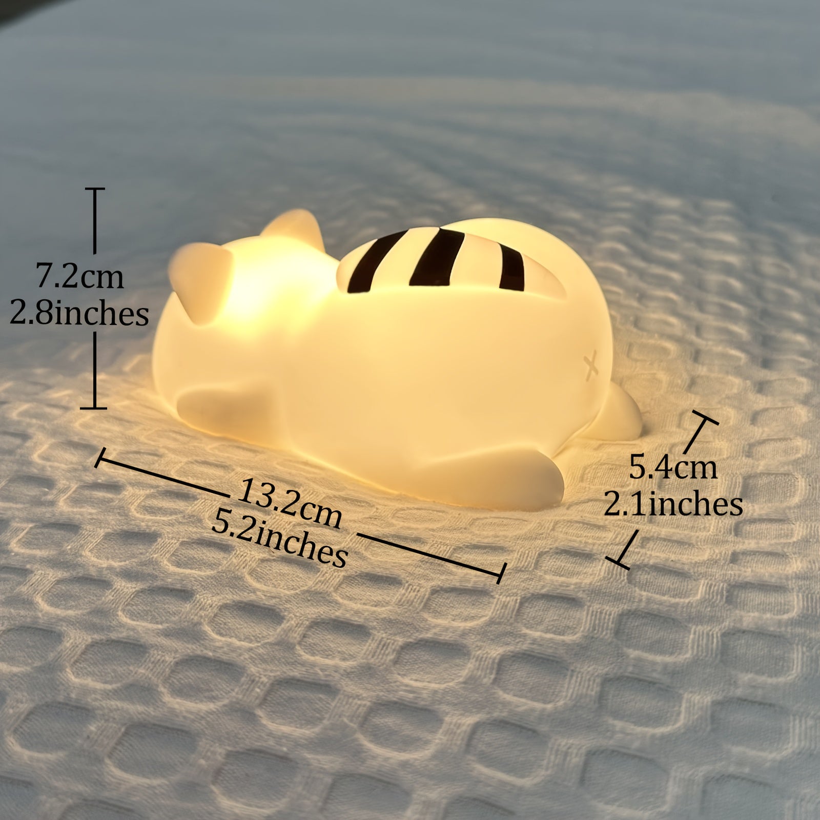 Cute Raccoon LED Night Light - Touch-Controlled, Rechargeable, Dimmable Table Lamp with Adorable Animal Design for Bedroom Decor, mothers day gifts, Cozy Ambient Lighting for Home, Easter gifts