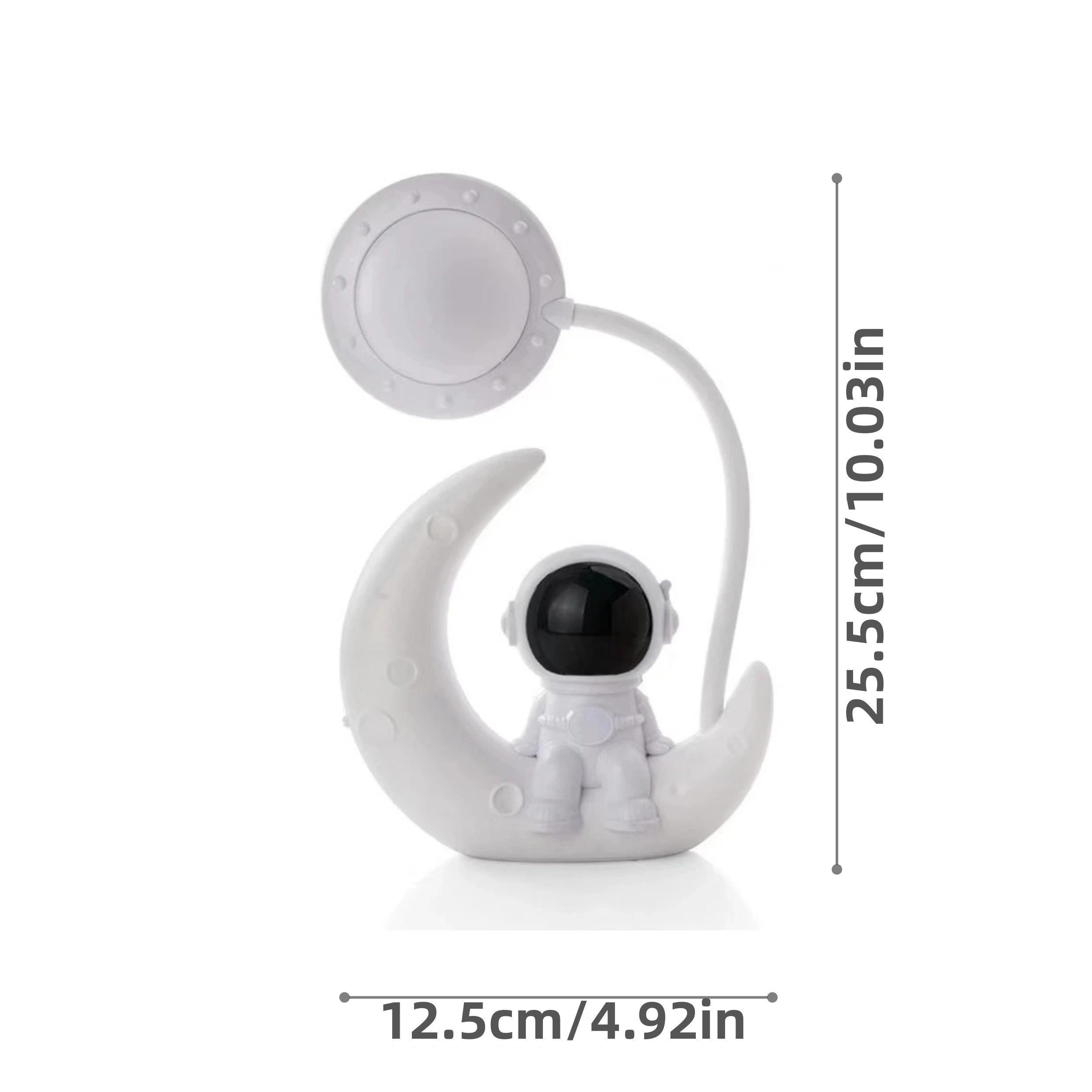 1 Moon Astronaut LED Night Light - USB Charging Desk Lamp, Perfect Christmas Bedroom Decoration Gift
