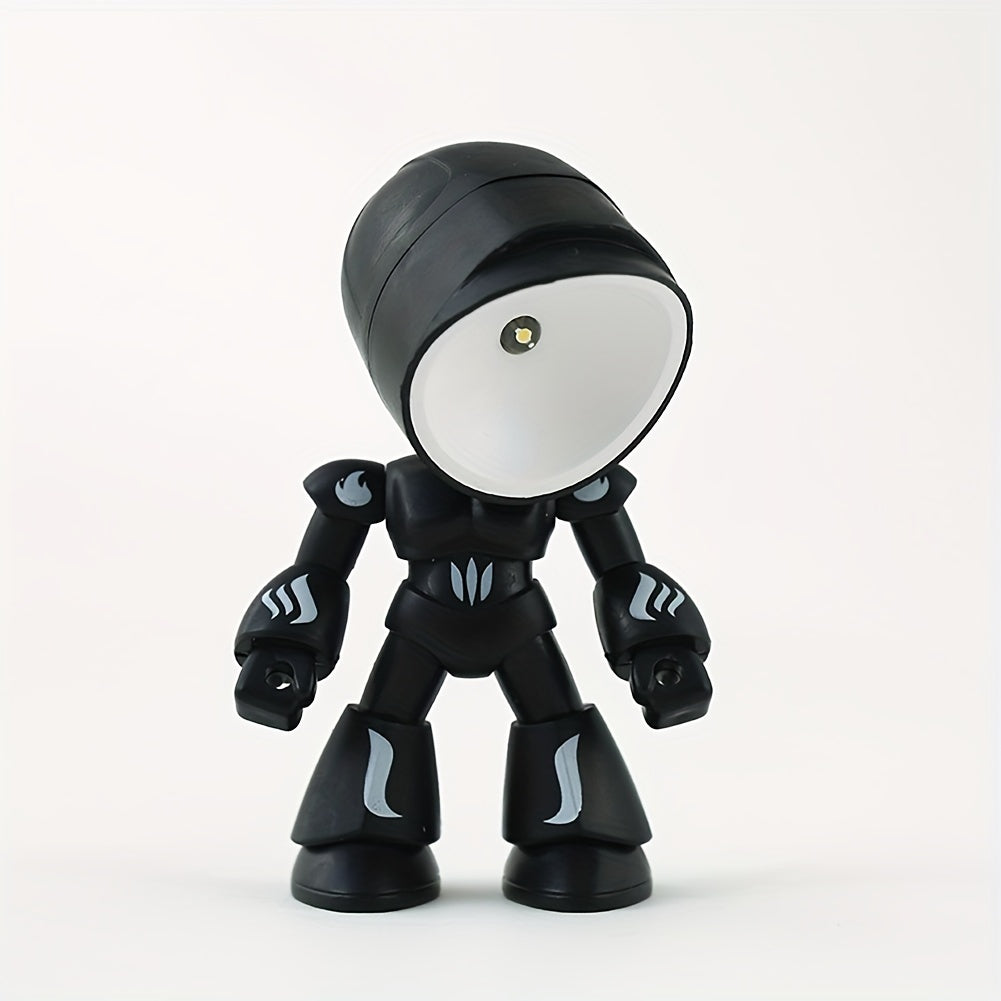 [Cute Robot Night Light] Cubidupi 1 Mini LED Cartoon Cute Robot Night Light, Desktop Decoration, Desk Lamp, Ideal Holiday Gift For Halloween, Christmas, Thanksgiving, New Year