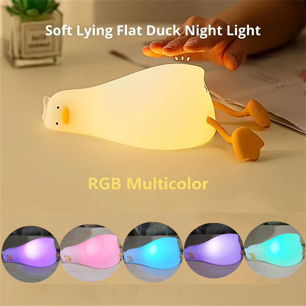 Duck Bedroom cartoon creative silicone pat light bedside light sleep night light