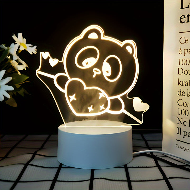 Night lamp, desk lamp, bedroom bedside lamp, creative birthday gift for girl's best friend, desktop decoration, dormitory atmosphere
