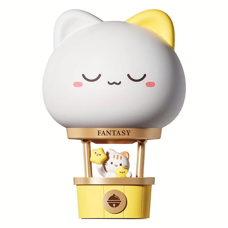 1pc Intelligent Night Lamp, USB rechargeable companion sleep lamp, 3-speed dimming lighting desk lamp, 3 levels of brightness adjustment pat light, decompression lamp, bedside night light, suitable for bedroom, living room, decoration
