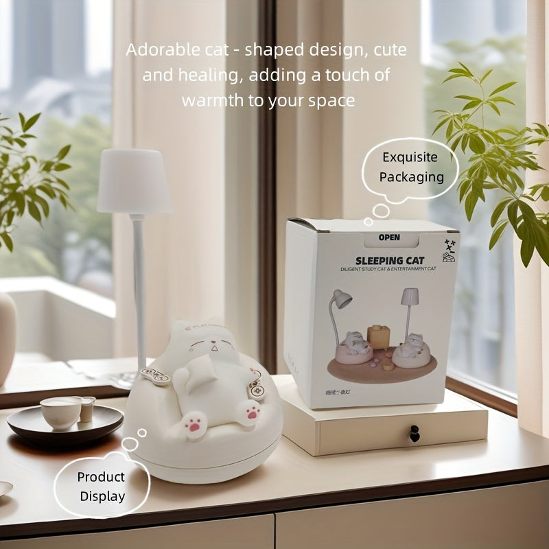 3 Brightness Levels Adjustable USB Charging Portable Night Light for Bedroom Bedside, Dormitory Sleep Companion LED Ambient Light, Christmas, Father'S Day, Mother'S Day, Thanksgiving Day, Valentine'S Day, Birthday, Festival Gift Desk Lamp