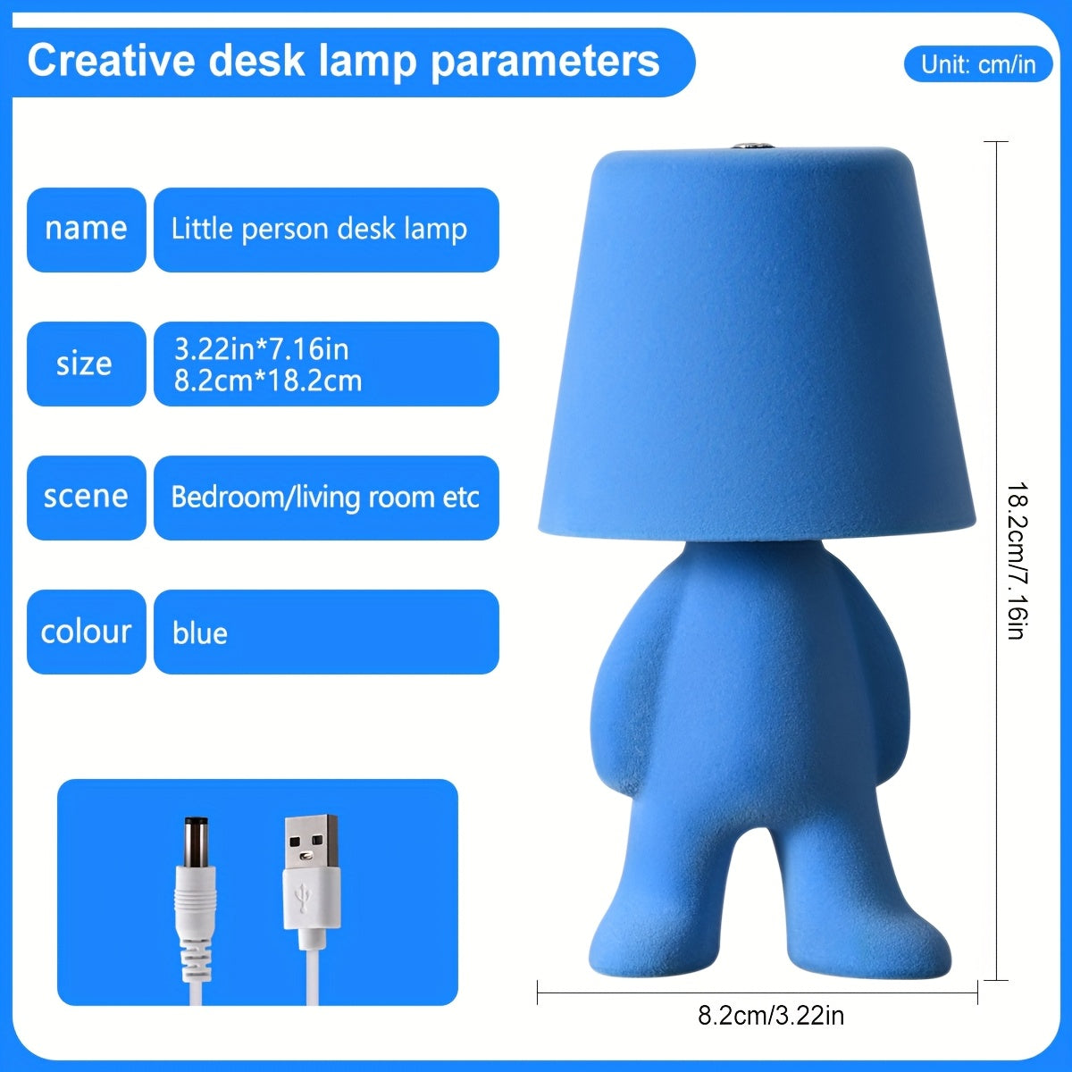 [NewAoNaSen Cute Lamp] NewAoNaSen Cute Cartoon Plush Doll Desk Lamp | Adjustable 3-Color Touch Switch, Portable Rechargeable 1200mAh Battery, Adorable Animal Design for Bedroom & Living Room Decor, Valentine's Gift