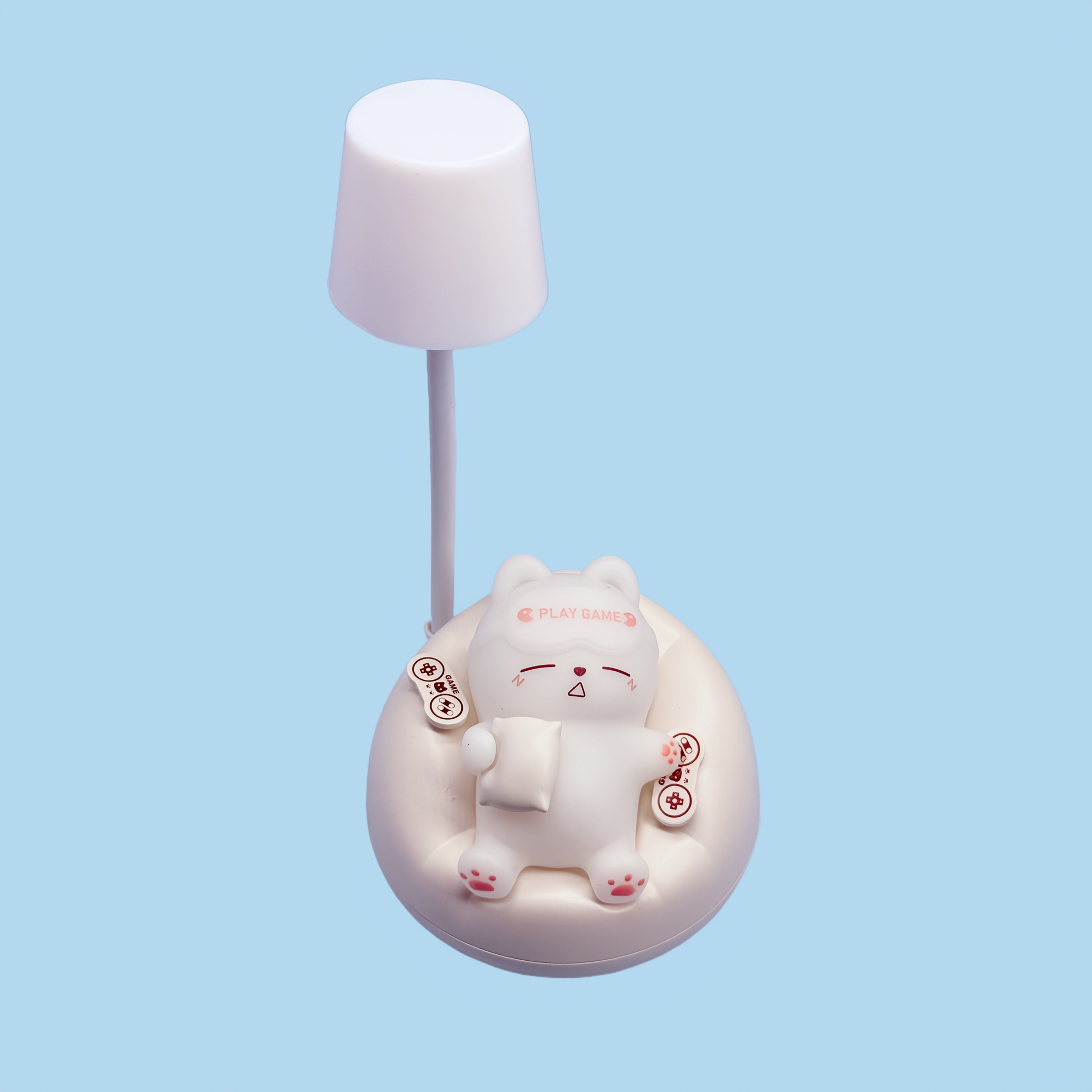 1pc cute sleeping cat style pat lights, USB charging atmosphere decorative lights, study office pat decoration table lights, bedroom atmosphere with sleeping lights, Thanksgiving, back-to-school season, birthday, New Year, holiday gift table lights for