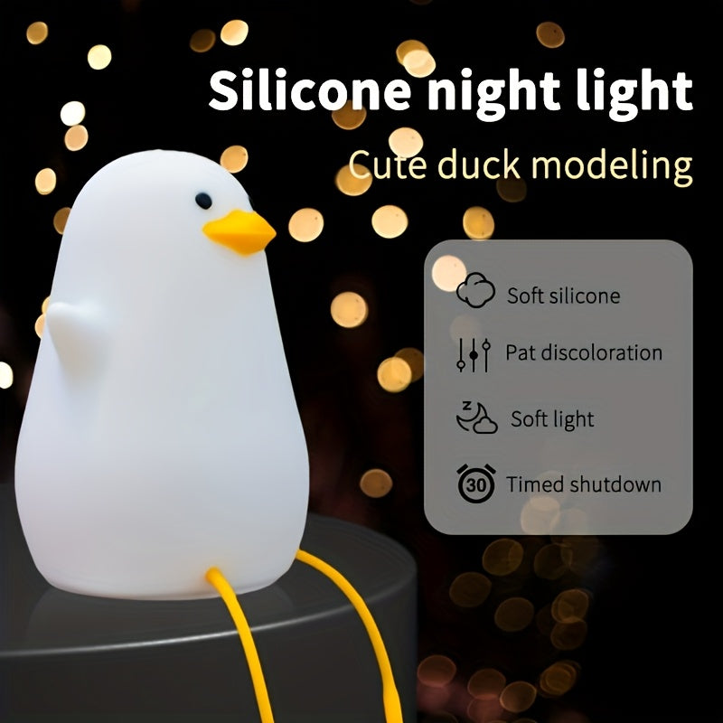 A Yellow Duck Night Light, a Fun Yellow Gull That Flaps Its Wings, a Phone Holder, a Rechargeable Night Lamp, Suitable for Bedrooms And Living Rooms, a Quirky Home Decoration, Perfect for Birthday And Easter Gifts.