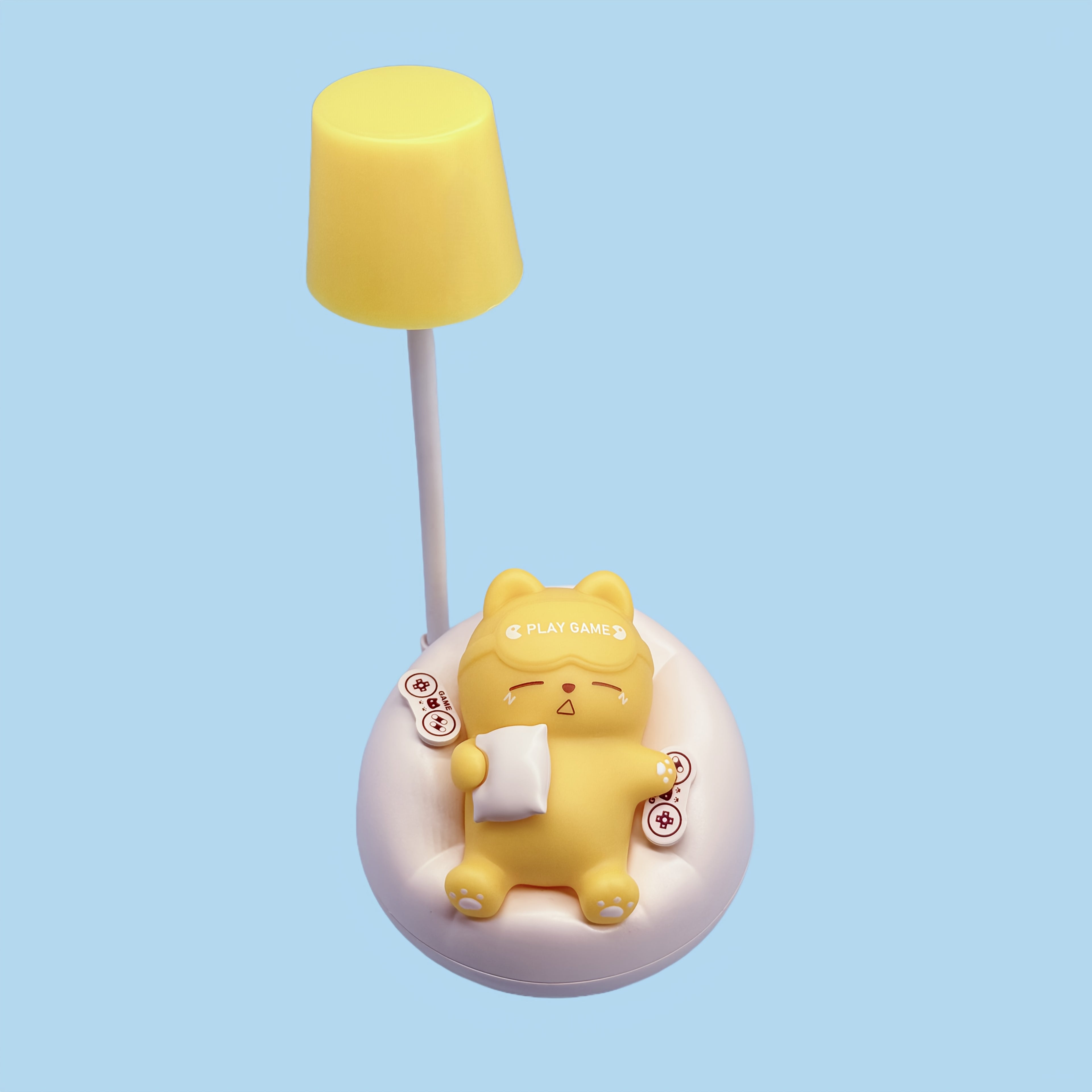 1pc cute sleeping cat style pat lights, USB charging atmosphere decorative lights, study office pat decoration table lights, bedroom atmosphere with sleeping lights, Thanksgiving, back-to-school season, birthday, New Year, holiday gift table lights for