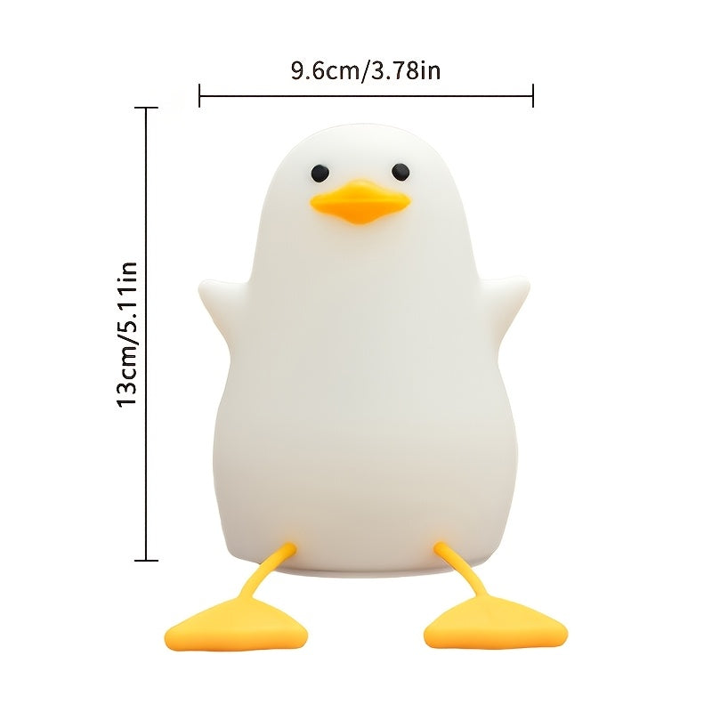 A Yellow Duck Night Light, a Fun Yellow Gull That Flaps Its Wings, a Phone Holder, a Rechargeable Night Lamp, Suitable for Bedrooms And Living Rooms, a Quirky Home Decoration, Perfect for Birthday And Easter Gifts.