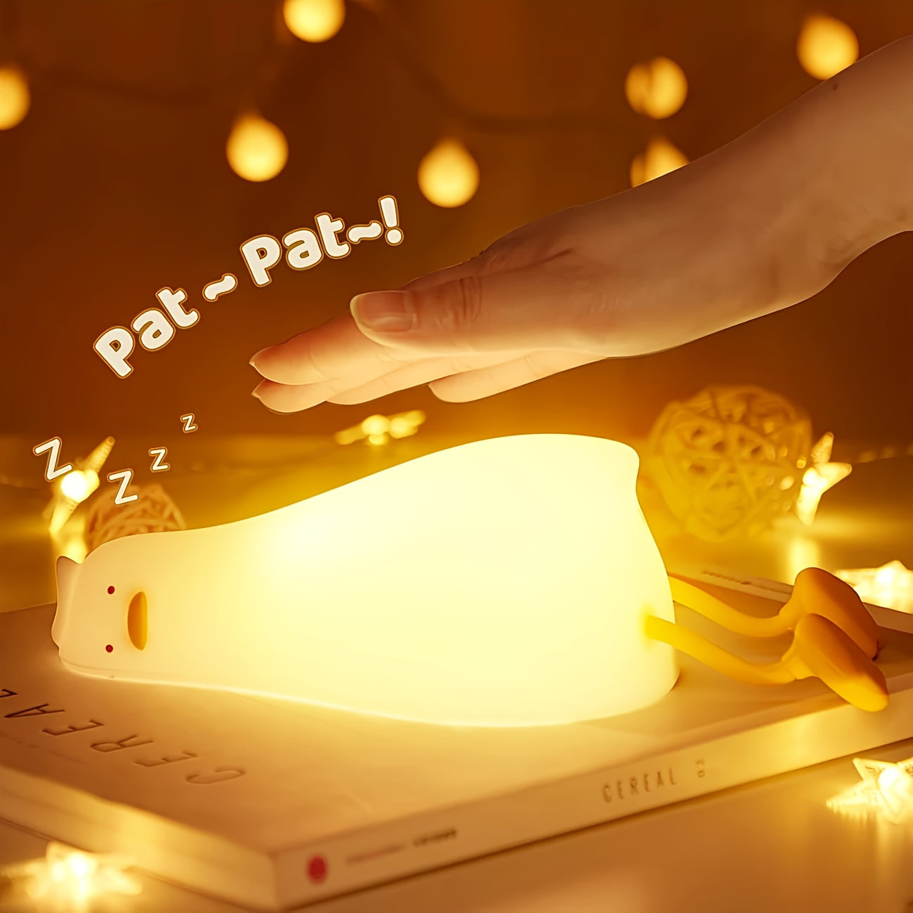 1pc YETHKE Cute Duck-Shaped Rechargeable Table Lamp with Multi-Level Dimming, USB-Powered, Touch Control, Polished Metal Finish, Modern Design for Bedroom & Office Decor, Perfect Gift for Girls, Bedroom Night Light | Playful Lamp Design | Polished Finish,