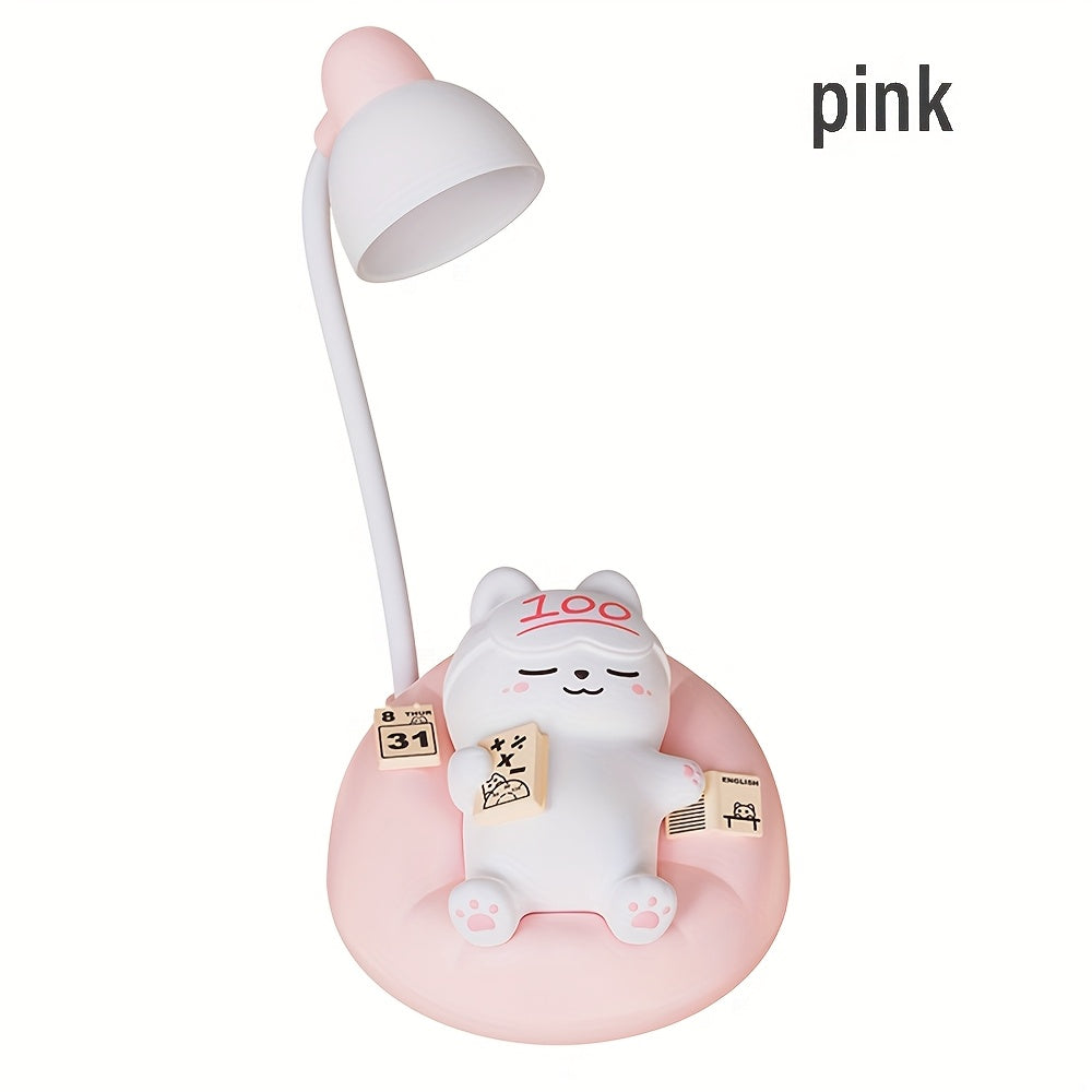 1pc Smart Soft Cat Night Light, USB Rechargeable Bedside Lamp for The Bedroom, 3 Levels of Brightness Adjustment, Bedside Light, Sleep Lamp for The Bedroom, Stress Relief Lamp for The Office, Holiday Gift.
