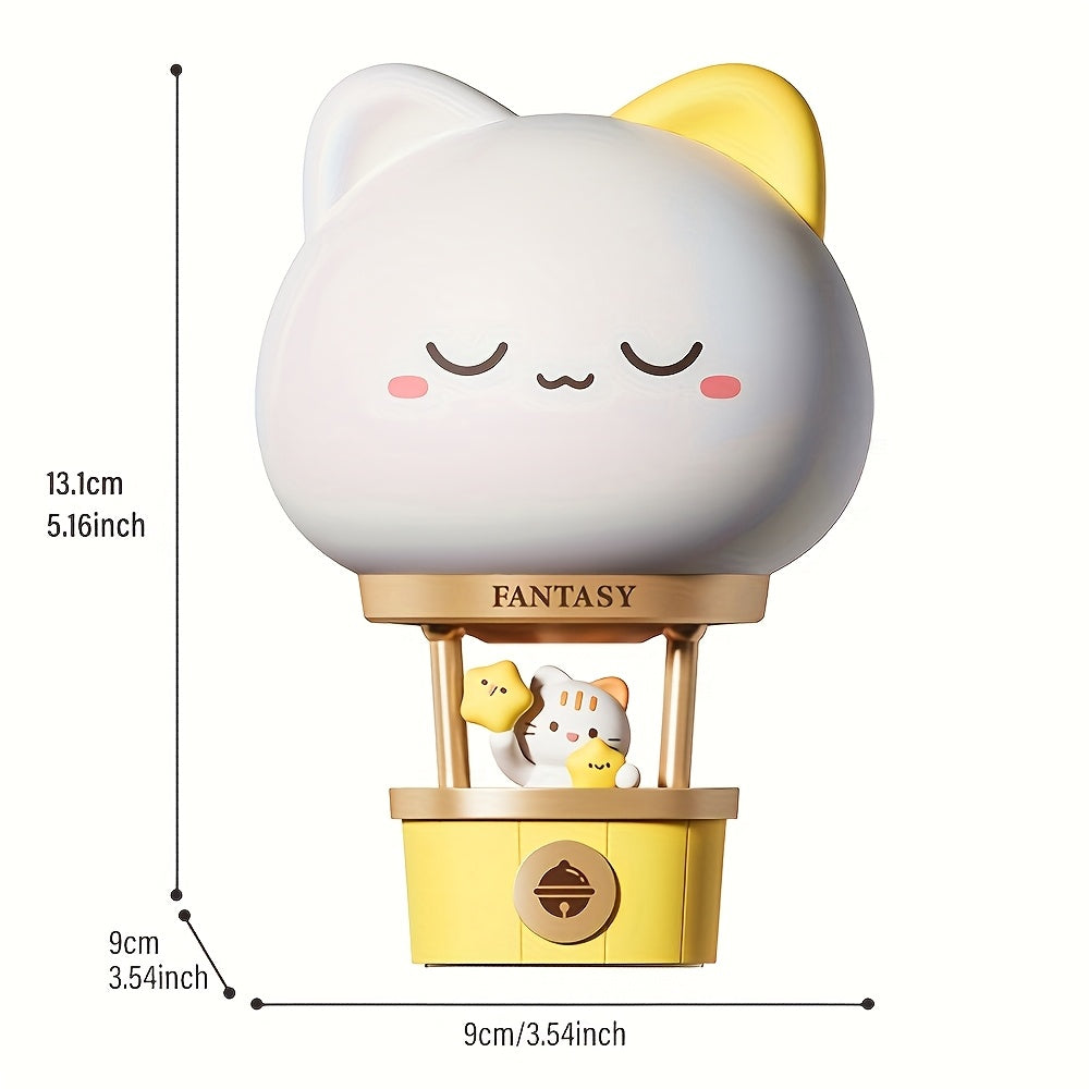 1pc Intelligent Night Lamp, USB rechargeable companion sleep lamp, 3-speed dimming lighting desk lamp, 3 levels of brightness adjustment pat light, decompression lamp, bedside night light, suitable for bedrooms, living rooms, decoration